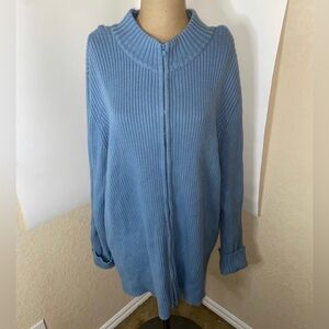 Women’s Cherokee plus size full zip sweater